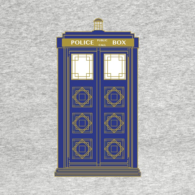 Art Deco Tardis by OmerNaor316